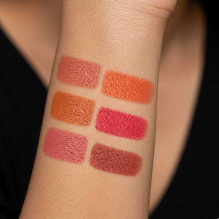 ลิป Time Phoria (ไทม์ฟอเรีย) รีวิว จุดเด่น สีที่แนะนำ และการเปรียบเทียบ 6 เฉดสีลิป Time Phoria ยอดนิยม นู้ดชมพู ส้มอิฐ แดงกุหลาบ