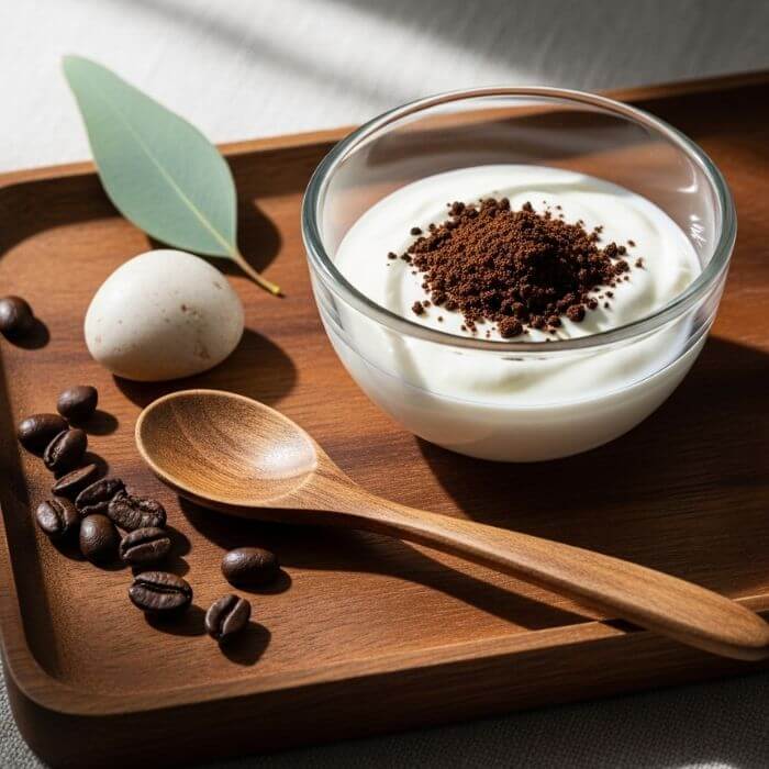 สูตรสครับกาแฟและโยเกิร์ตช่วยกระชับผิว
