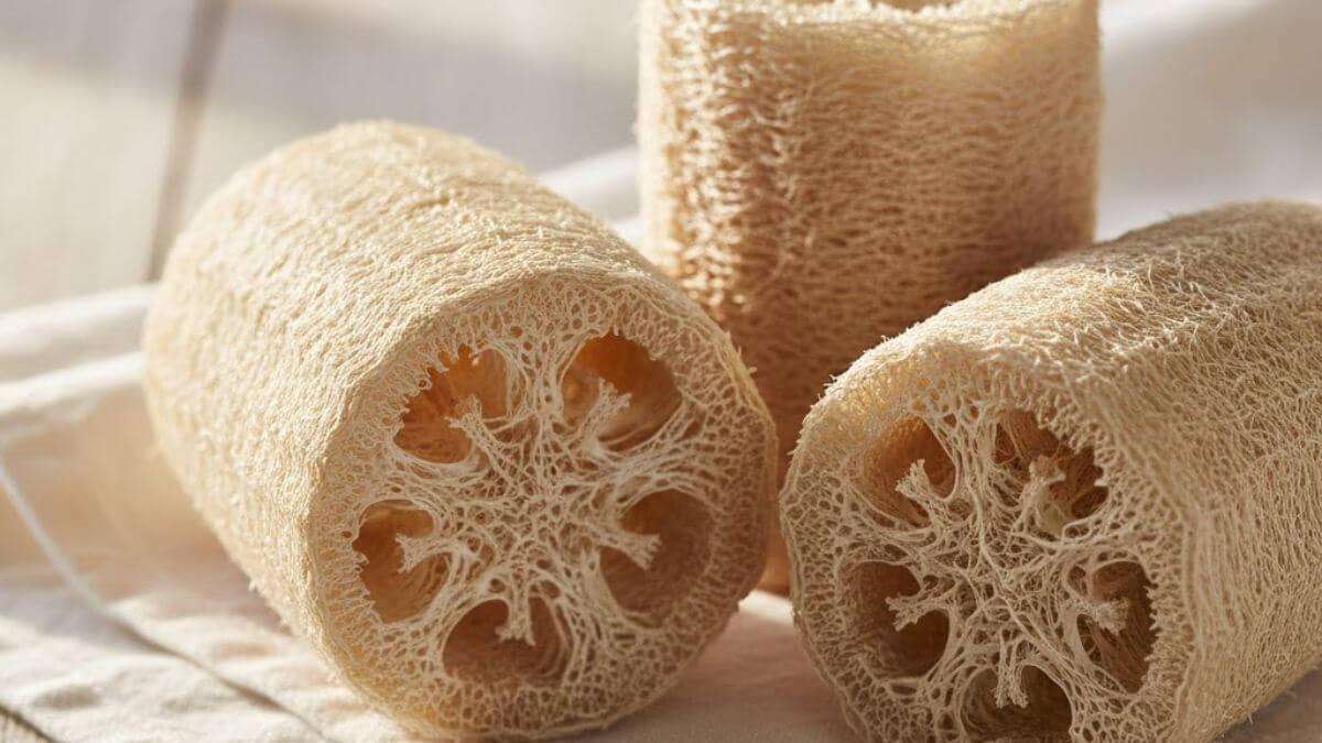 ใยบวบขัดผิว คืออะไร? ประโยชน์ วิธีใช้ และวิธีเลือกใยบวบธรรมชาติให้เหมาะกับผิว 3 ภาพใยบวบธรรมชาติแห้งจากผลบวบหอม