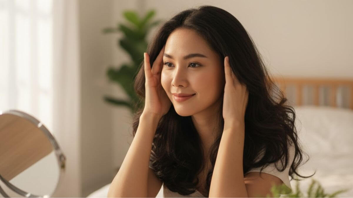 รวมแชมพูและเซรั่มลดผมร่วง เหมาะสำหรับคนผมบาง (ฉบับครบ จบในโพสต์เดียว) 8 หญิงไทยนวดหนังศีรษะเป็นเคล็ดลับให้ผมหนาขึ้น