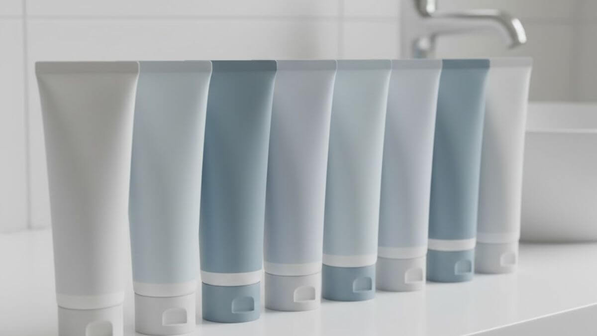 ยาสีฟันคลินิกคืออะไร แตกต่างจากยาสีฟันทั่วไปจริงไหม 7 ยาสีฟันคลินิกหลายหลอดวางเรียงกันแบบสะอาด