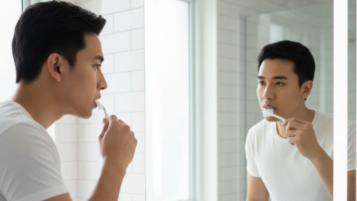 ยาสีฟันน้ำมันมะพร้าวสูตร Oil Pulling คืออะไร ทำงานอย่างไร เลือกแบบไหนดี 9 ผู้ชายไทยแปรงฟันและใช้ไหมขัดฟันร่วมกับยาสีฟันน้ำมันมะพร้าวเพื่อลดกลิ่นปาก