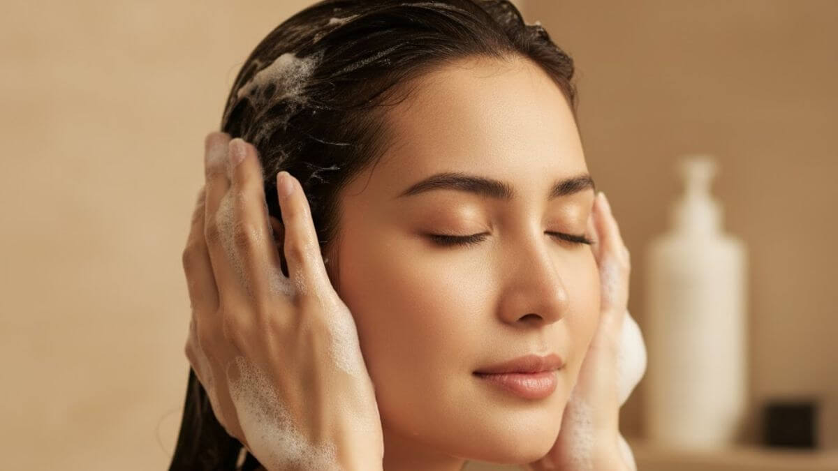 รีวิวแชมพูลดผมร่วง เห็นผลจริงใน 4 สัปดาห์ 7 ผู้หญิงไทยนวดหนังศีรษะขณะสระผมเพื่อช่วยลดผมร่วง