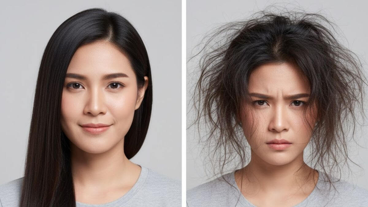 แชมพูคืออะไร มีกี่ประเภท และต่างกันอย่างไร 7 เปรียบเทียบผลของการใช้แชมพูที่เหมาะสมและไม่เหมาะสม