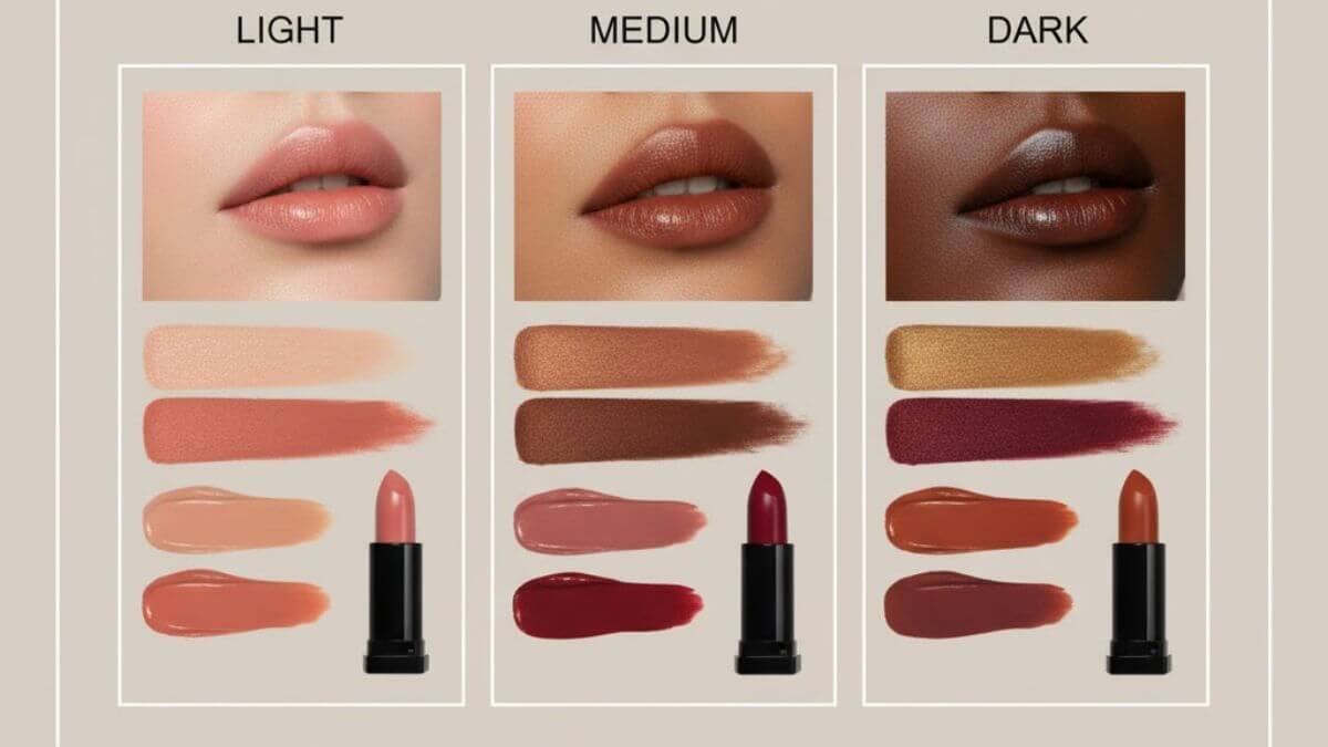 วิธีเลือกอายแชโดว์ให้เข้ากับโทนสีผิวและลิปสติก 4 ตารางโทนสีผิวกับเฉดอายแชโดว์และลิปสติกที่เข้ากัน