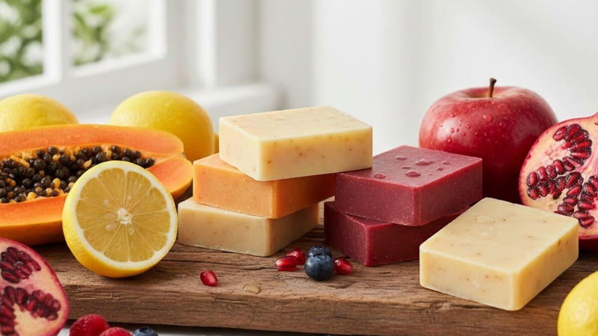 สบู่ผลไม้สกัดธรรมชาติ จากผลไม้สดเพื่อผิวสุขภาพดี